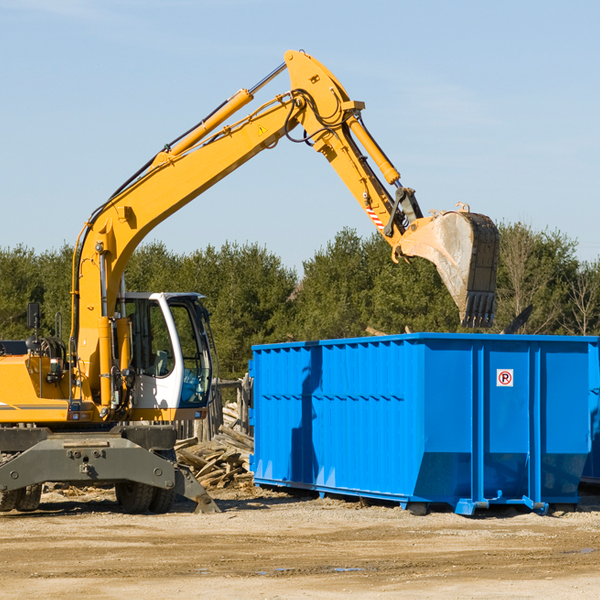 what happens if the residential dumpster is damaged or stolen during rental in Marshall County MS